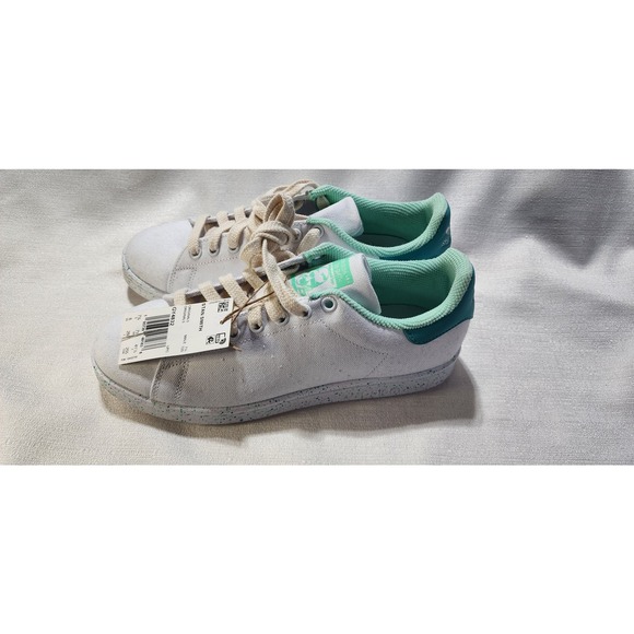 Adidas Stan Smith White Mint Rush Green Athletic Sneakers size 8